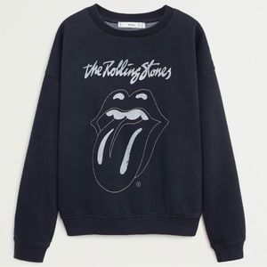 MANGO Rolling Stones sweatshirt Size Medium